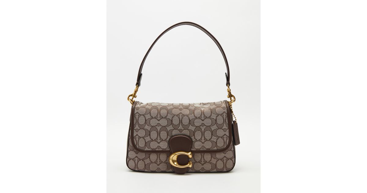 COACH Signature Jacquard Soft Tabby Shoulder Bag in Grey Lyst Australia
