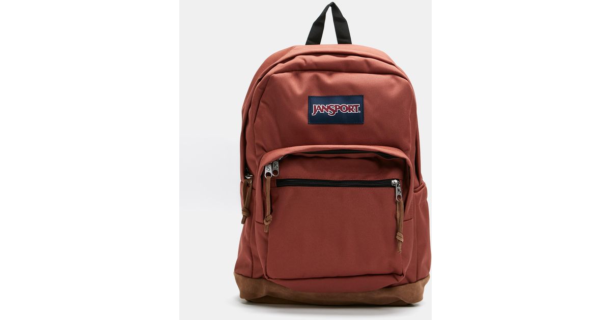 Jansport Suede Right Pack Backpack in Brown Lyst Australia
