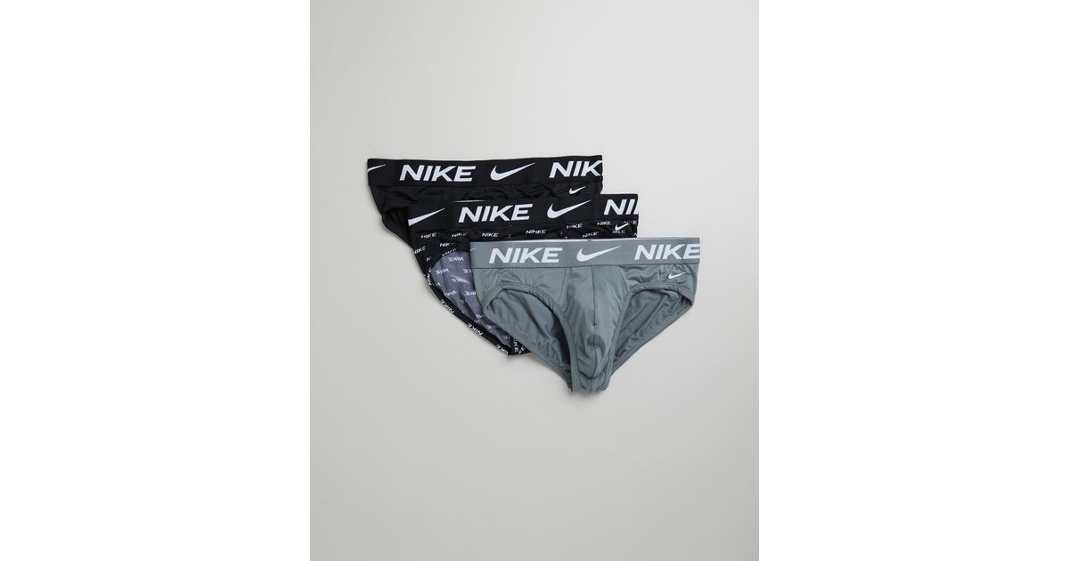 nike men's essential micro hip briefs 3 pack