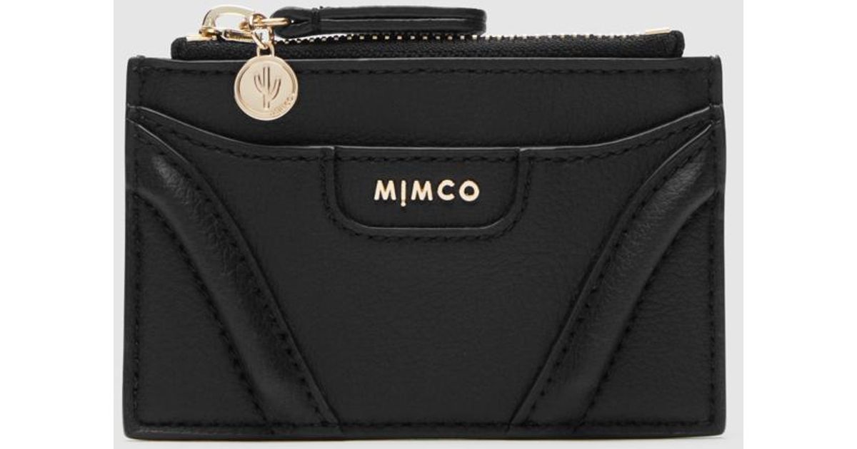 Mimco Prickly Pear Duo Credit Card Wallet in Black Lyst Australia
