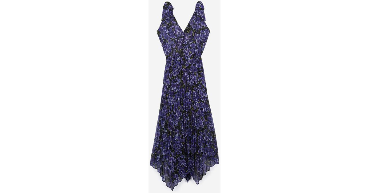 oasis hydrangea pleated dress