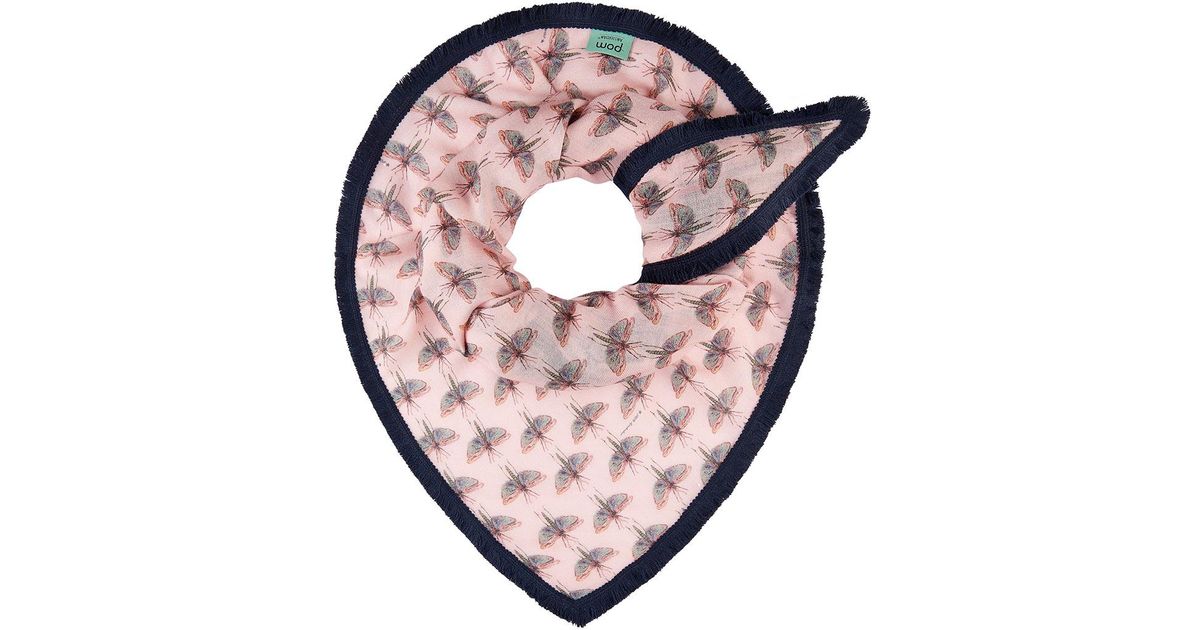 POM Amsterdam Synthetic Shawl Flying Bugs in Pink - Lyst