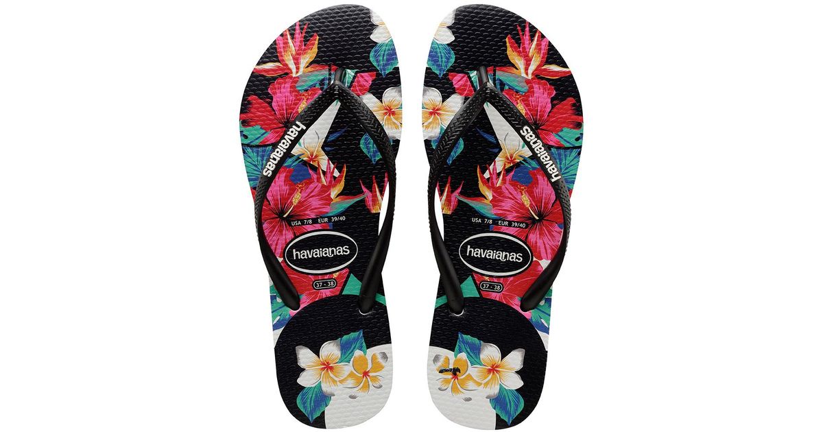 havaianas slim tropical floral