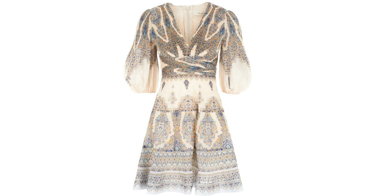 Zimmermann Dress Blue White Sz. 38 DE (2)