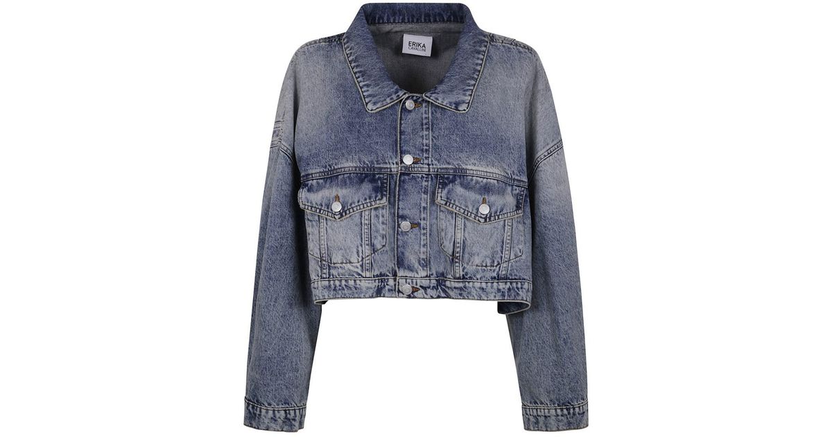 ジャケット ERIKA CAVALLINI SS25 OSCAR JACKET (P5SW56 Z94 0) Erika Cavallini Semi Couture Oscar Jacket in Blue | Lyst