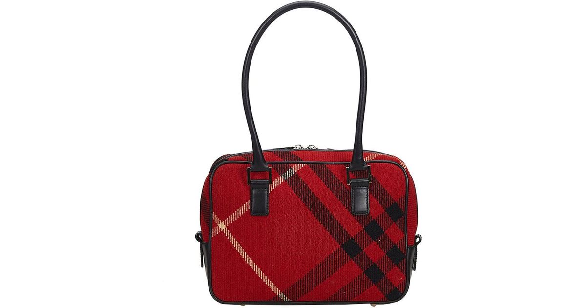 burberry red plaid purse