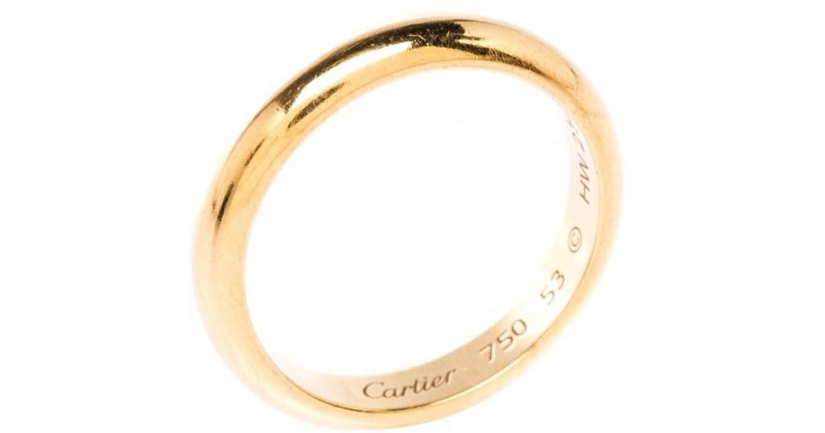 cartier 18k gold band