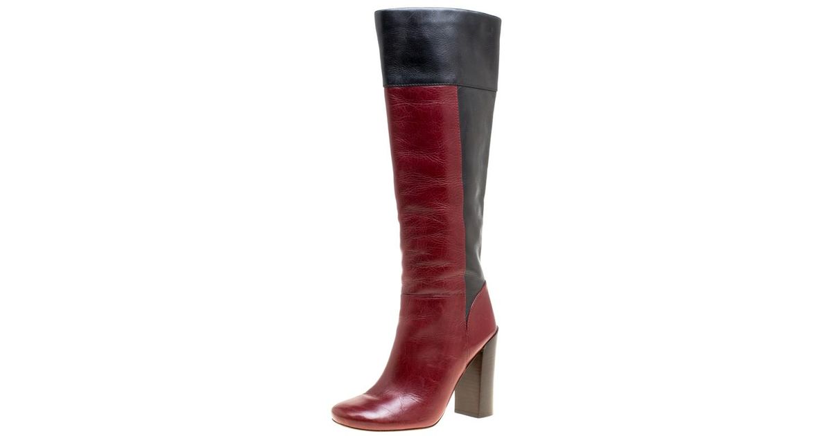 tory burch block heel boots