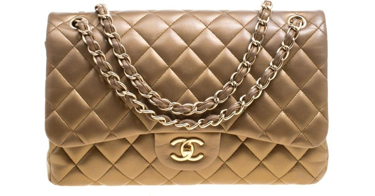chanel bronze bag