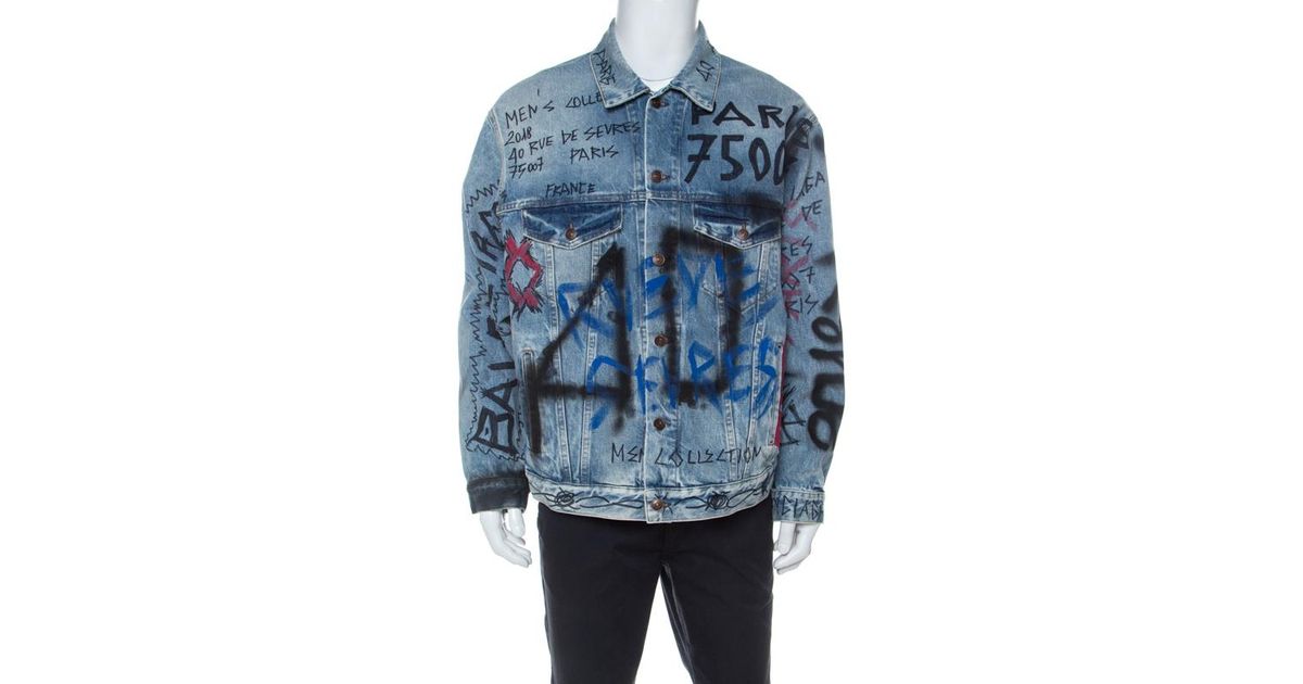 balenciaga denim jacket 2018