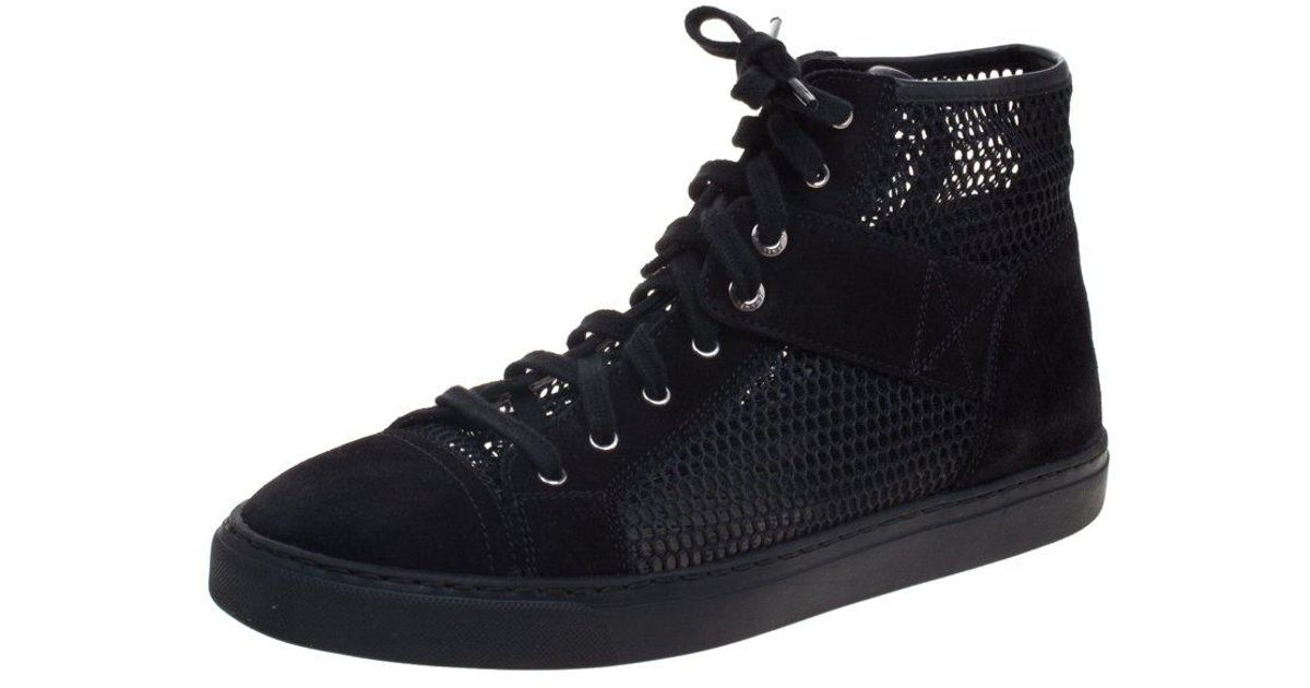 black chanel high top sneakers