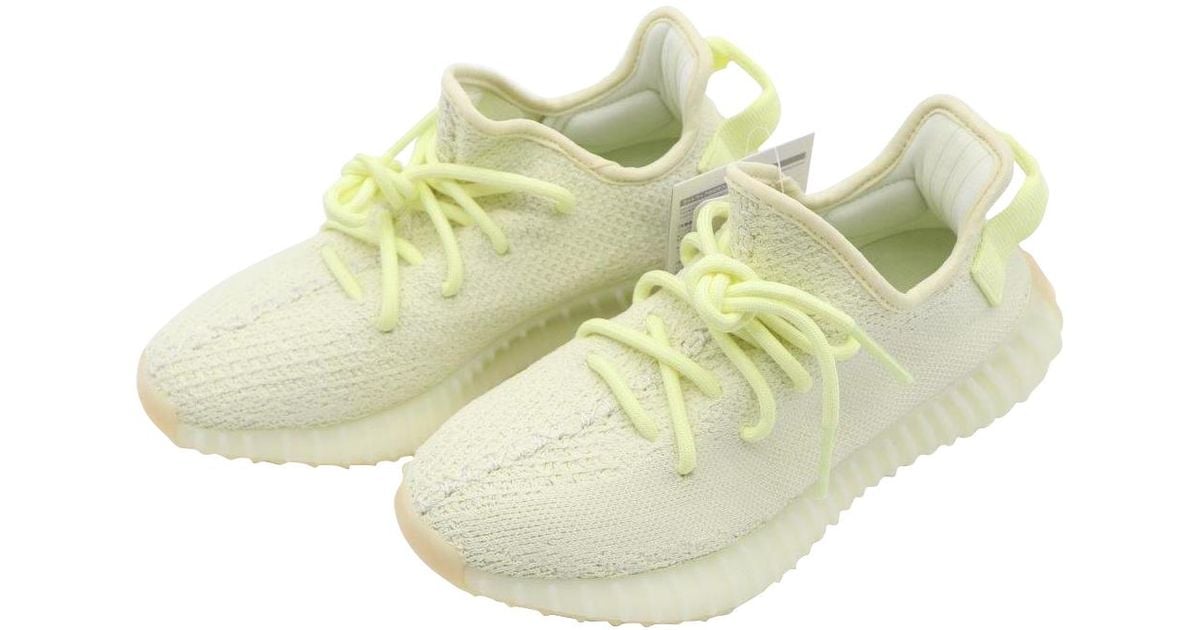 White Cotton Knit Boost 350 V2 Sneakers 