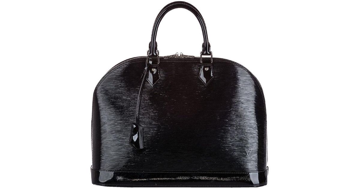 Louis Vuitton Leather Black Electric Epi Alma Pm Bag - Lyst