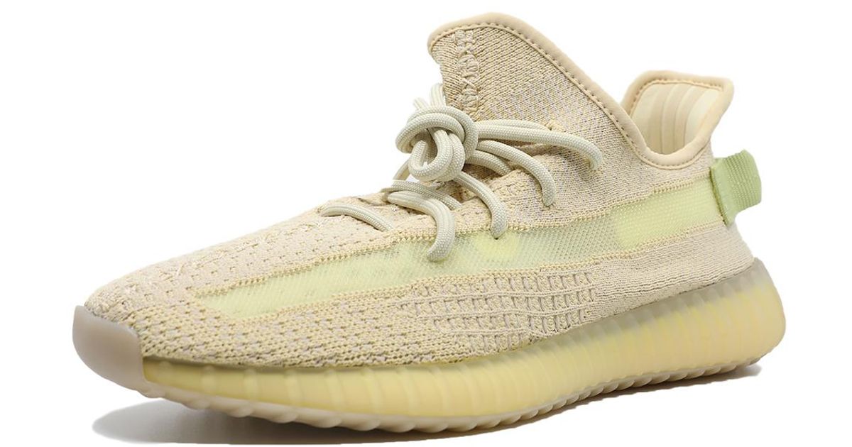 Yeezy Cotton Yeezy 350 V2 Flax Sneakers Size 42 2/3 in Brown for Men - Save 2% - Lyst