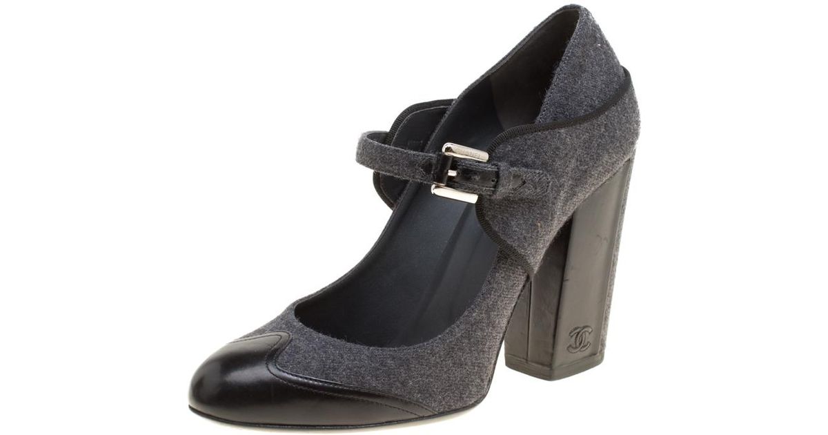 gray mary jane pumps