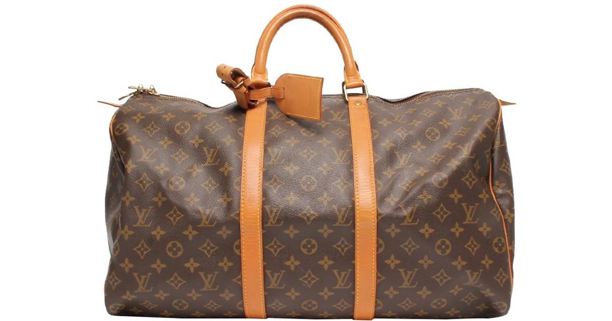 Marc By Marc Jacobs Louis Vuitton Monogram Canvas Keepall Bandouliere 50 Bag in Brown - Lyst