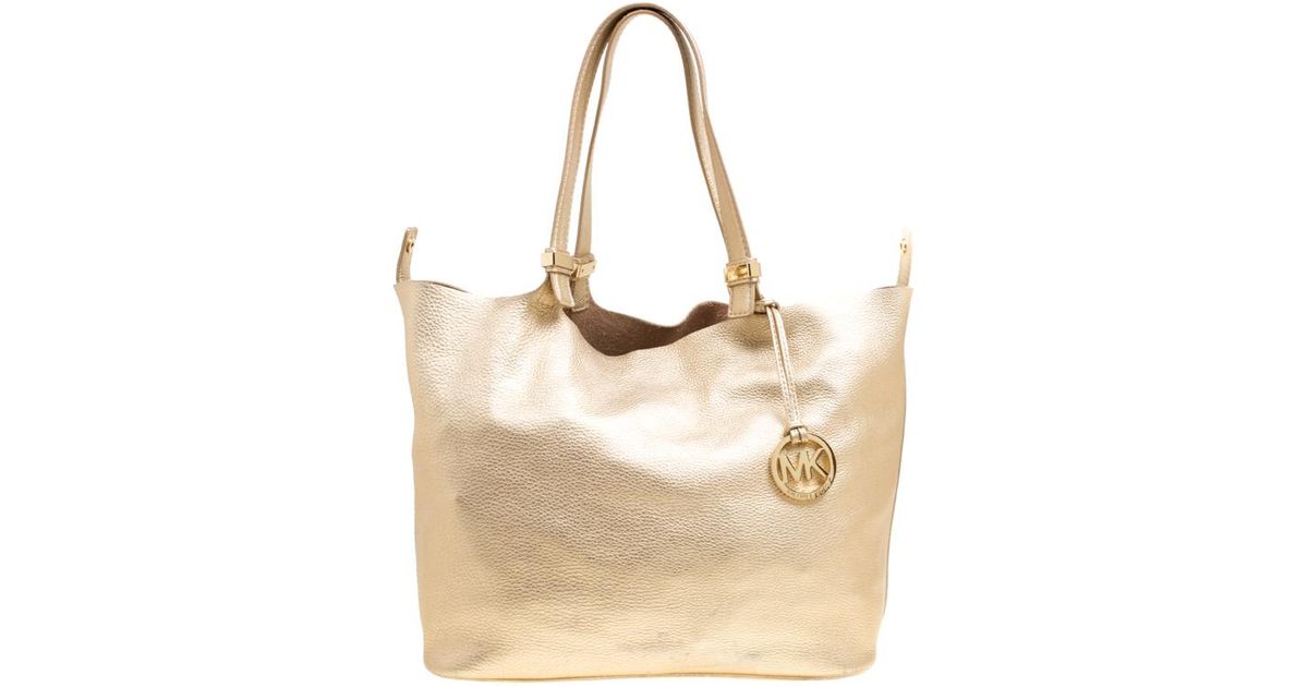 michael kors gold tote