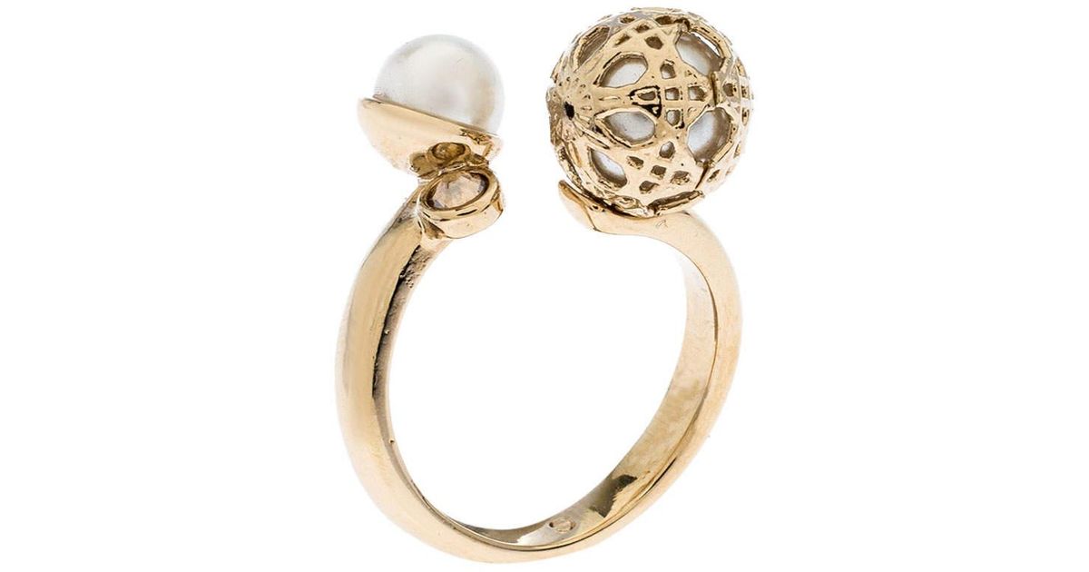 dior pearl ring