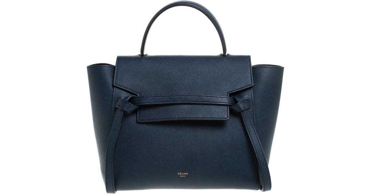 celine belt bag navy blue