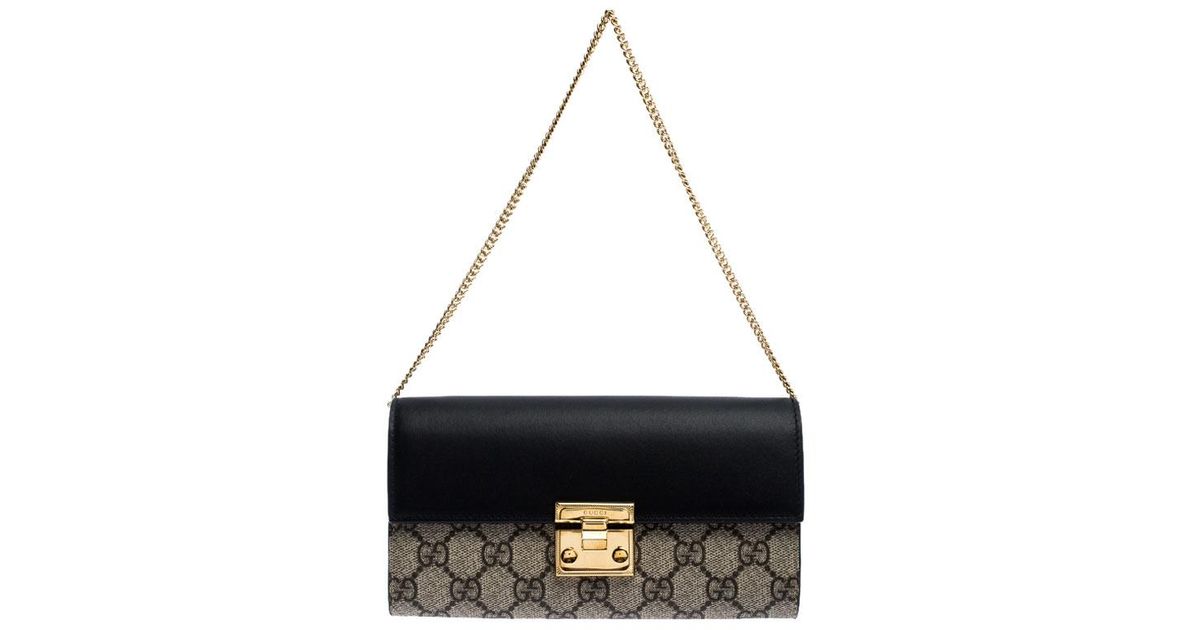 gucci padlock continental wallet