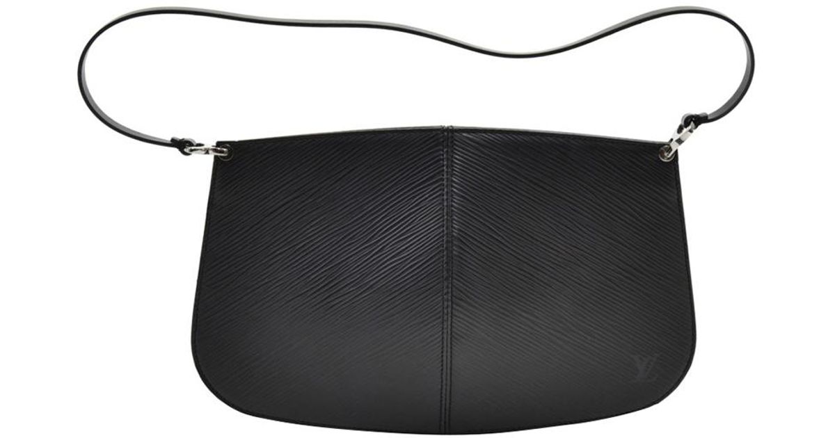 Louis Vuitton Black Epi Leather Pochette Demi Lune Bag - Lyst