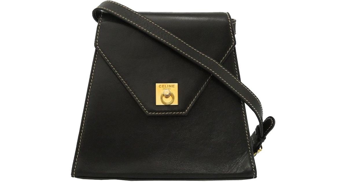 celine black shoulder bag