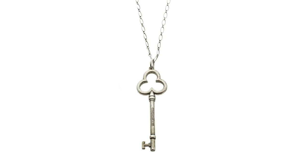 tiffany trefoil key pendant