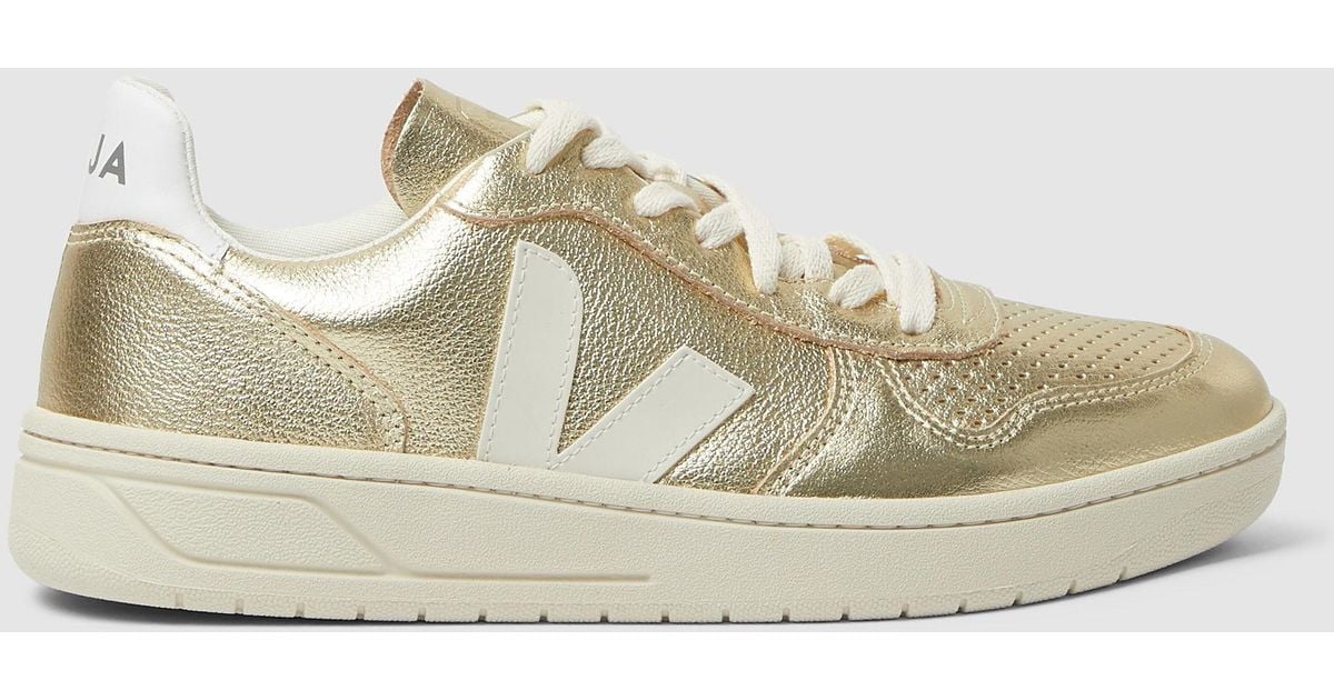 metallic veja sneakers