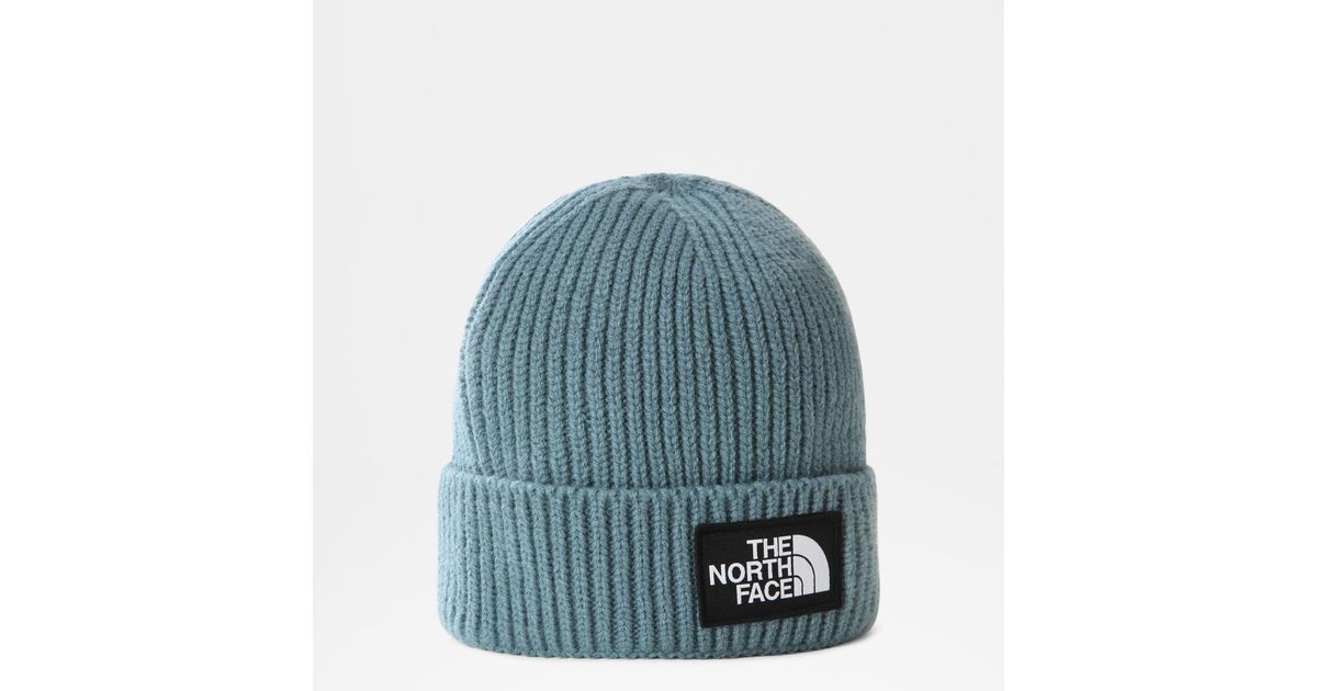 The north face berretto con risvolto con logo tnf su riquadro goblin di The  North Face in Blu | Lyst