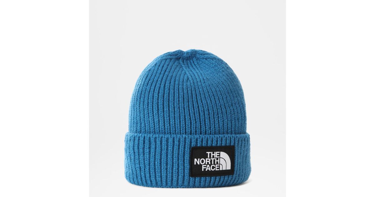 The north face berretto con risvolto e riquadro con logo tnf banff di The  North Face in Blu | Lyst