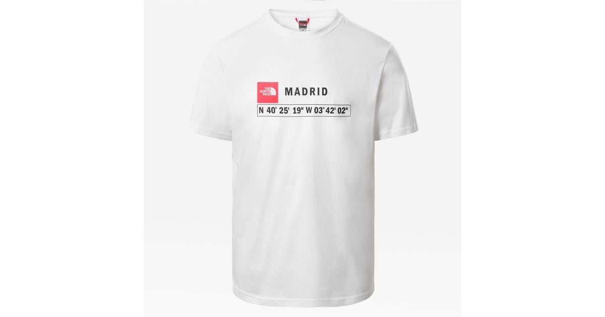 T-shirt Gps Madrid The North Face pour homme en coloris Blanc | Lyst