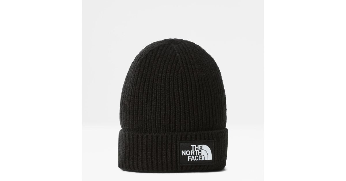 Tnf Logo Box Cuffed Beanie Tnf Black 