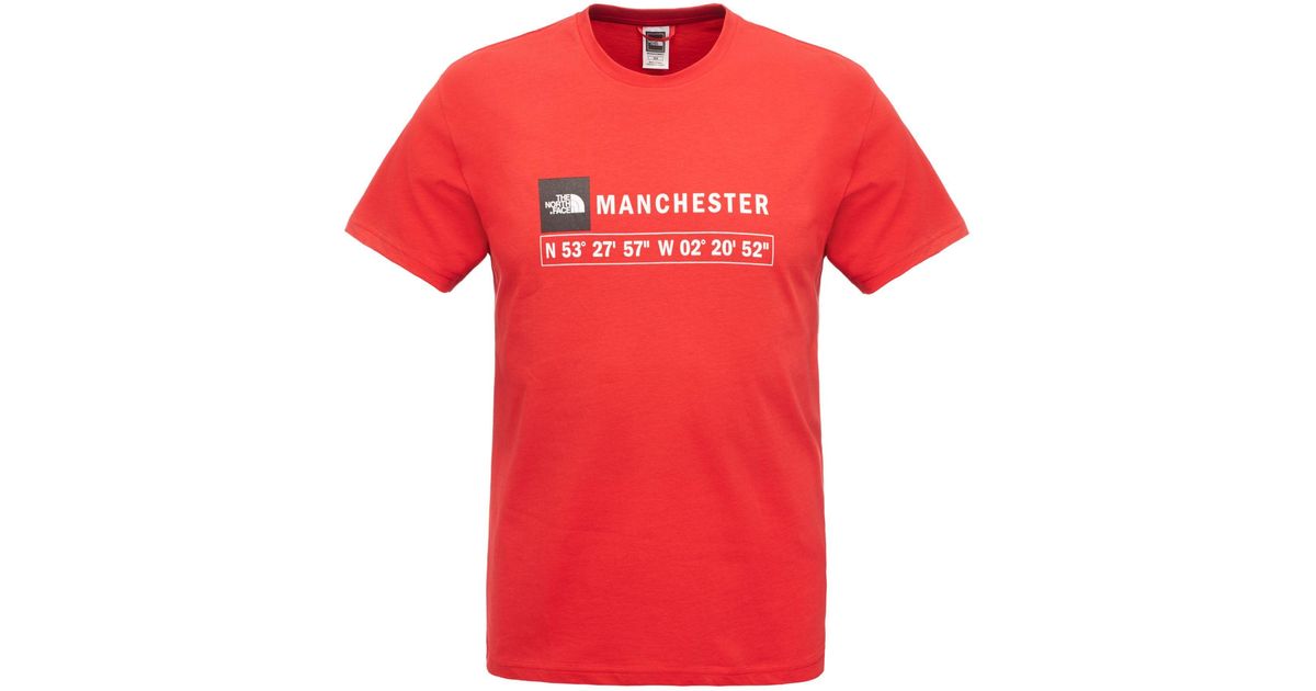 The North Face Men's Manchester T-shirt Tnf in Red for Men | Lyst UK