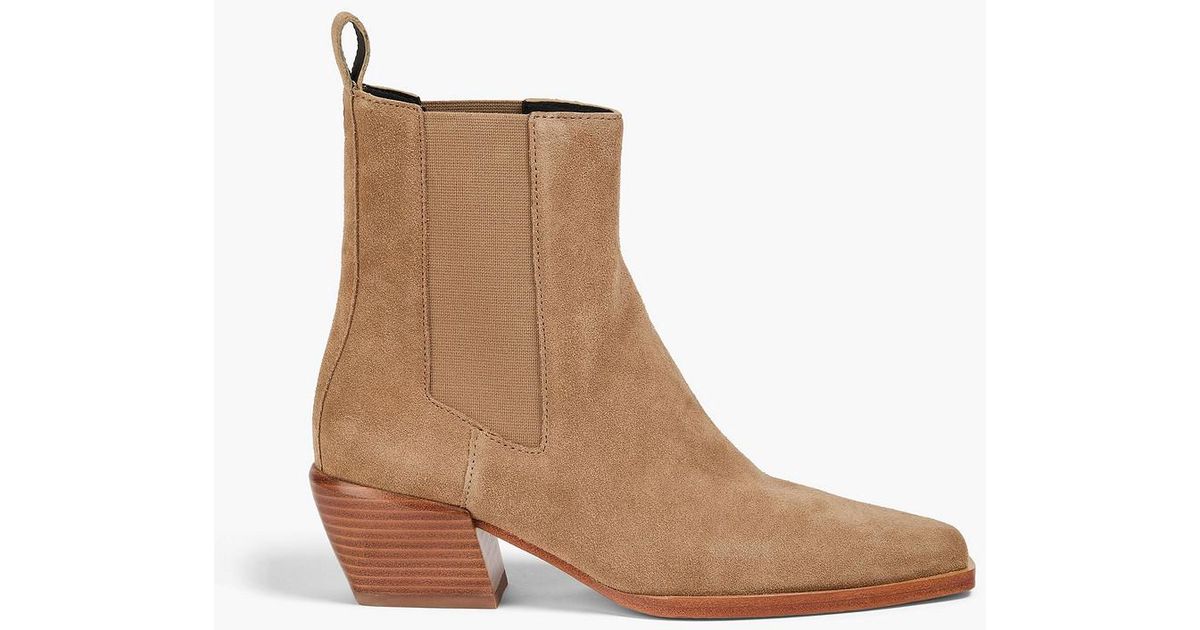 Rag & Bone Joni Suede Chelsea Boots in Brown | Lyst UK