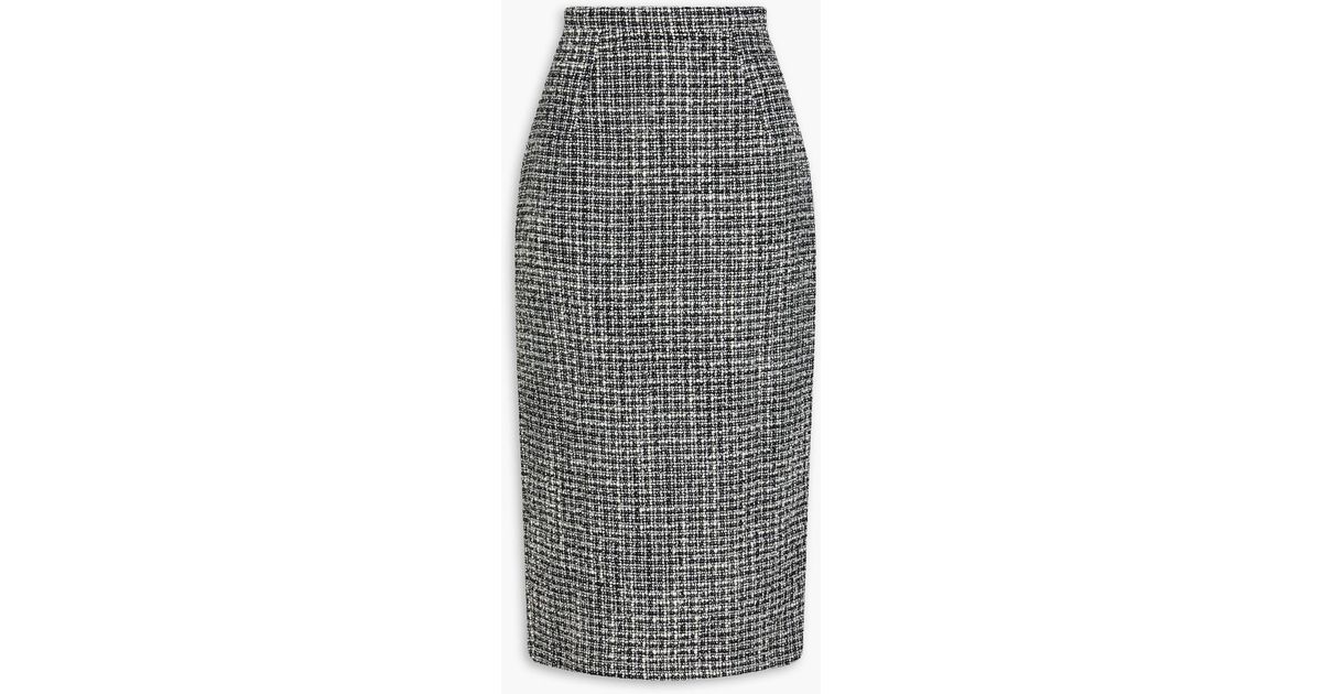 emilia-wickstead-lorelei-boucl-tweed-midi-pencil-skirt-in-grey-lyst-uk