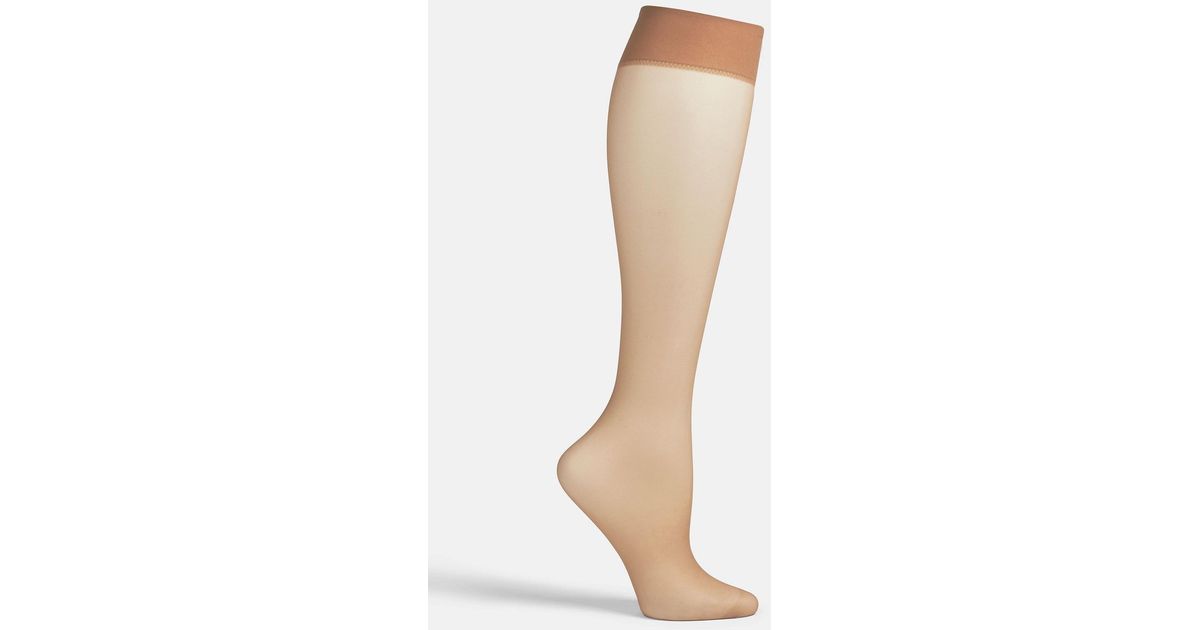 Wolford Sheer 15 Denier Stockings in White Lyst