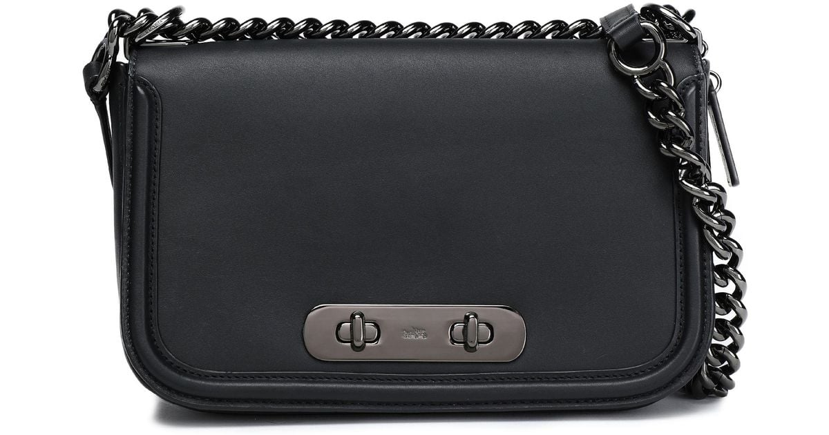 coach black chain bag