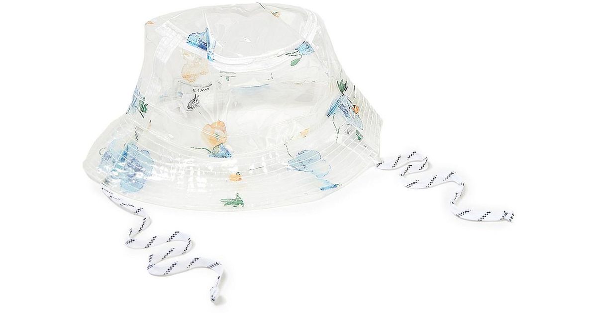 Ganni Petunia Floral-print Pvc Bucket 