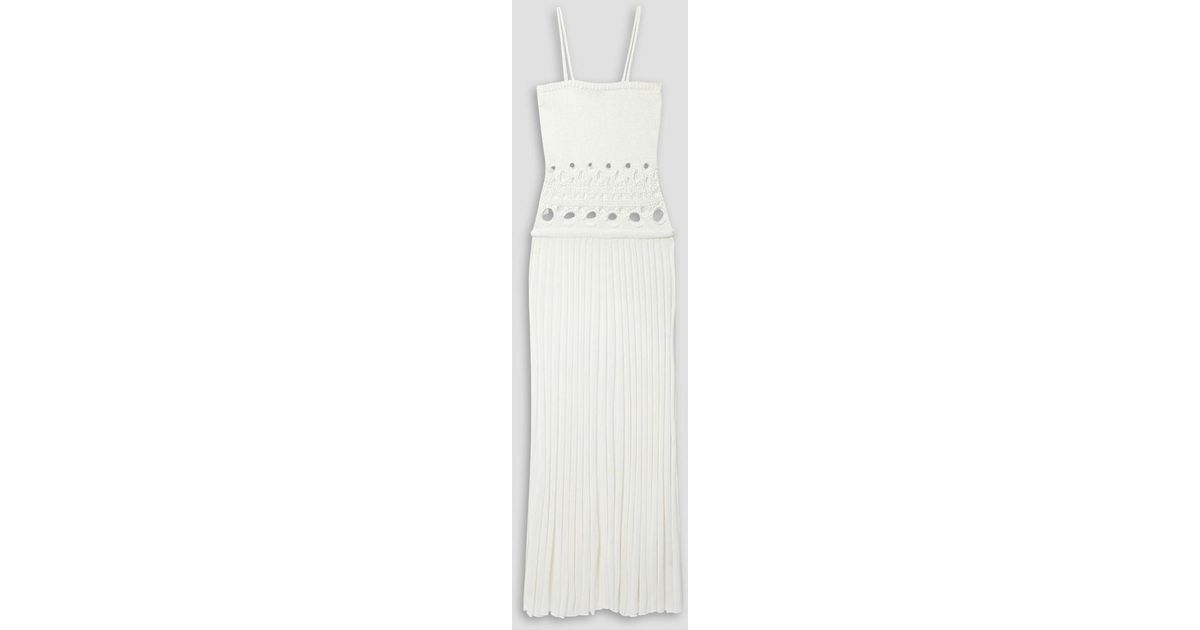 christopher esber white crochet dress Christopher Esber White Knit Dress by Christopher Esber