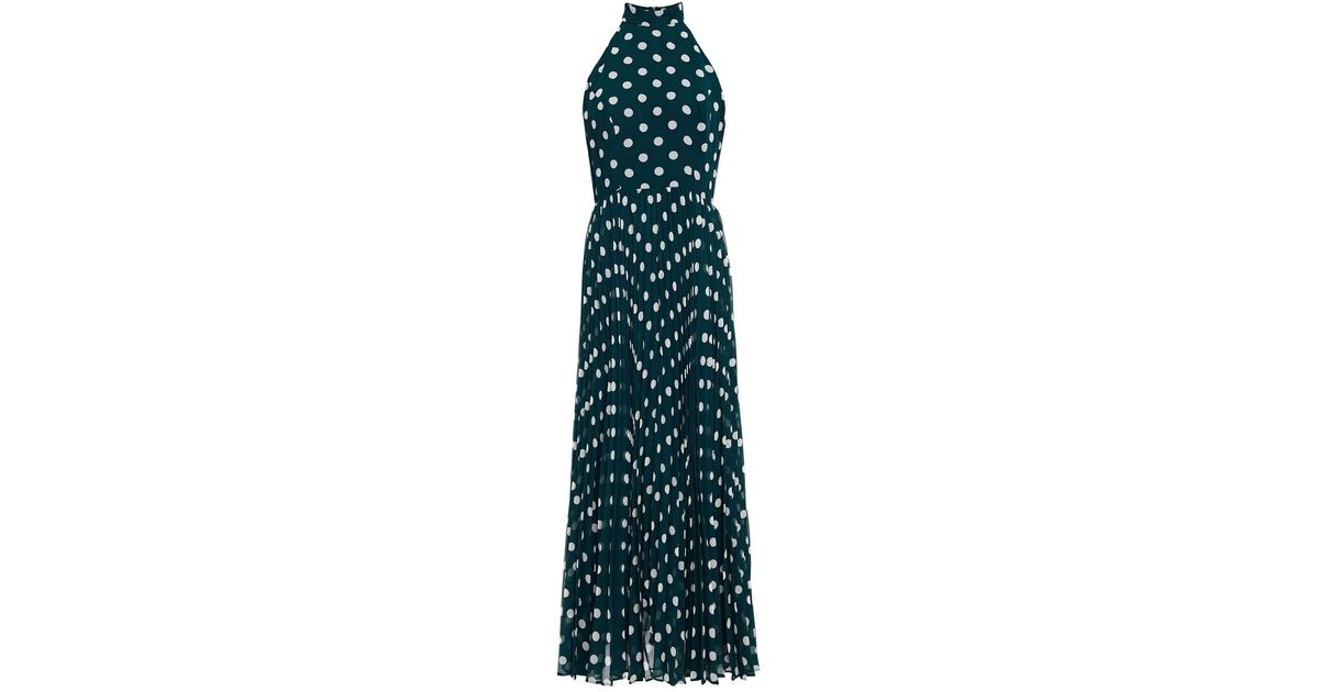green emerald velvet dress Zimmerman Green Polka Dot Dress ALC2231