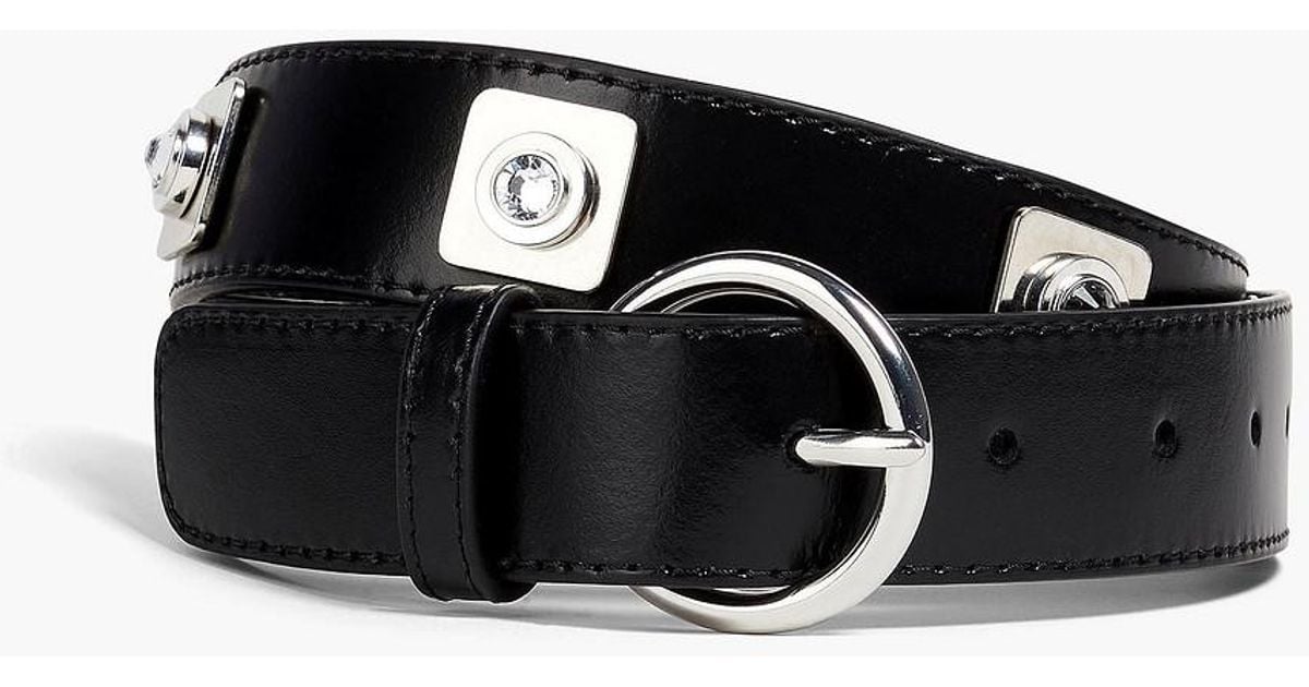 Sandro Selfridges Belts Womens Sandro Crystal-embellished Leather