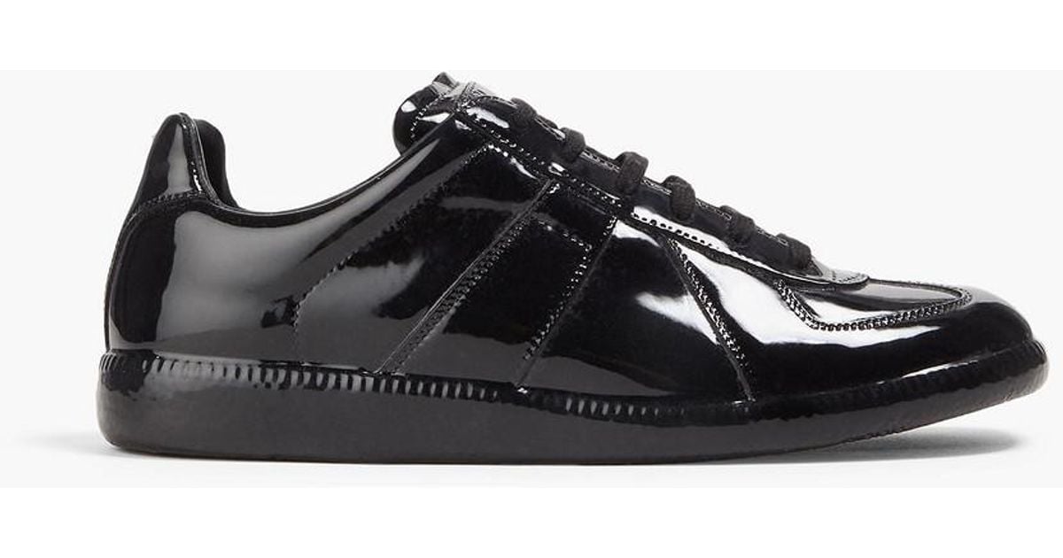 Black patent sneakers deals