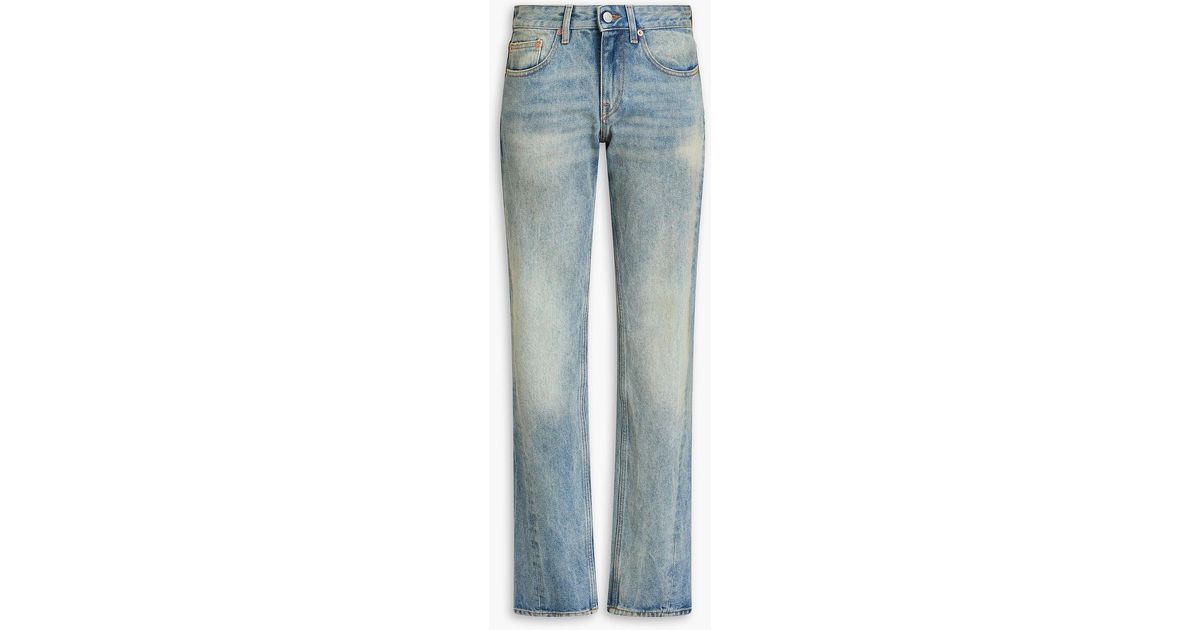 MM6 by Maison Martin Margiela Mid-rise Straight-leg Jeans in