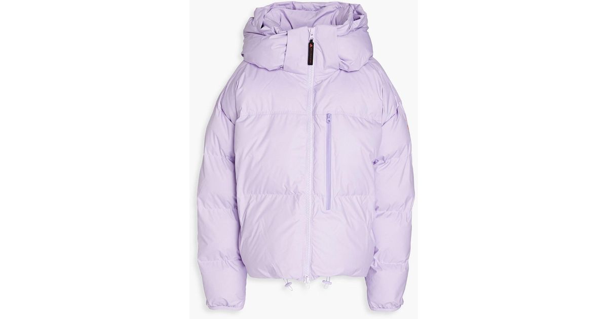 adidas By Stella McCartney Kapuzenjacke aus gestepptem shell in