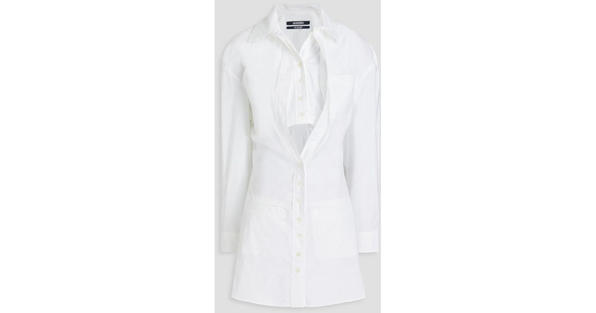 jacquemus-White-Cutout-Layered