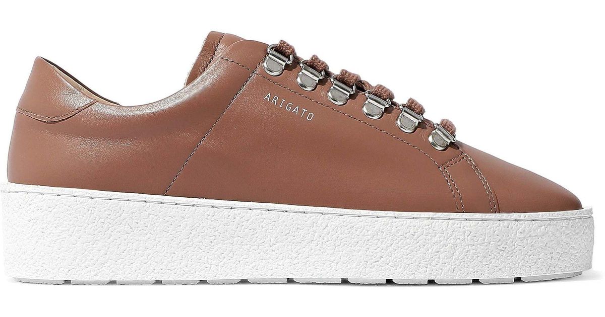 axel arigato platform leather sneakers