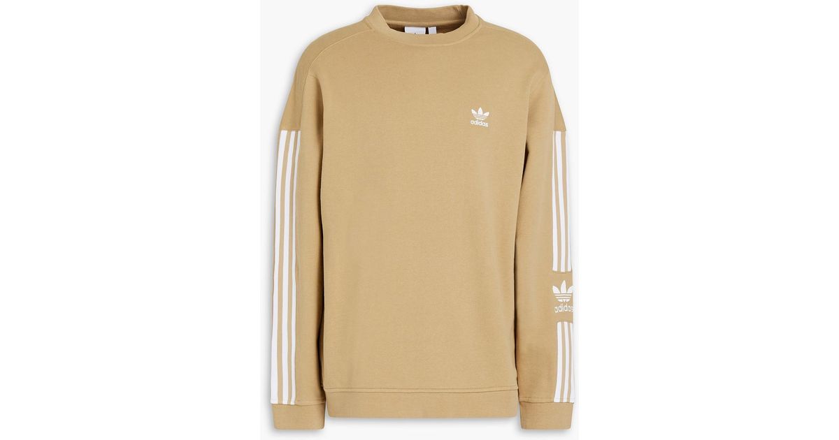 adidas Originals Striped French Cotton-terry Sweatshirt in Natural for Men  | Lyst Canada