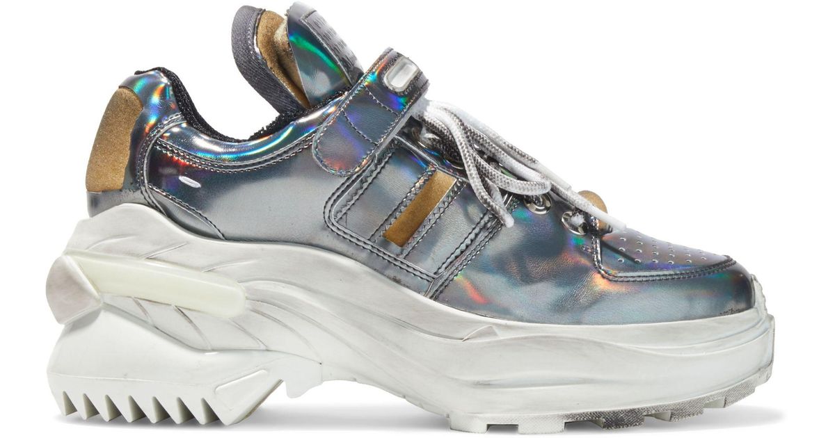 maison margiela holographic boots