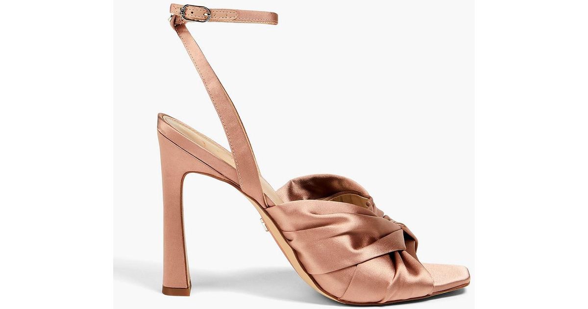Sam Edelman Lavender Twisted Satin Sandals in Pink Lyst UK