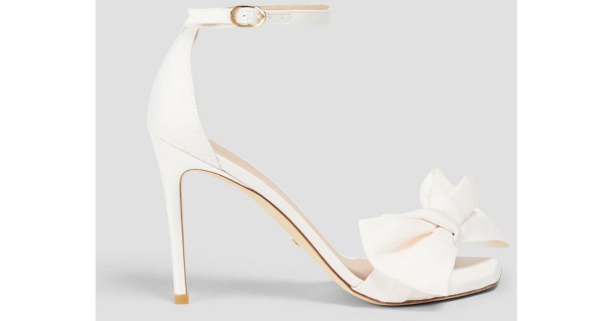 stuart-weitzman-White-Bow-